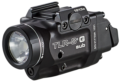 Streamlight 69438 TRL-8 G Sub Gun Light with Green Laser  Black Anodized 500 Lumens White LED 1913 Short Rail Pistol