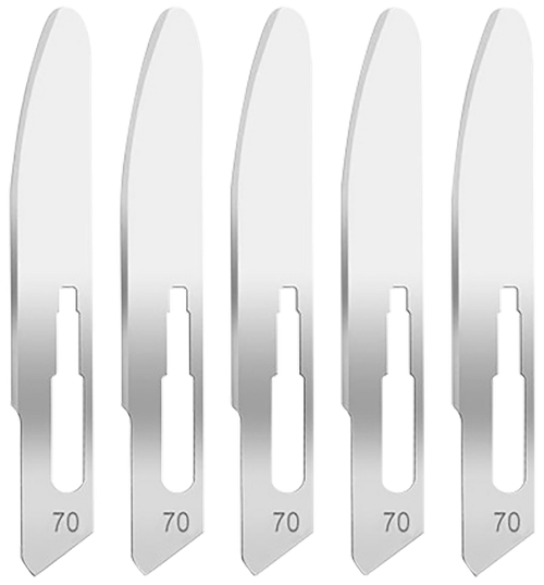Hogue 35887 Expel Replacement Blades High Carbon Steel Blade #70 5 Blades