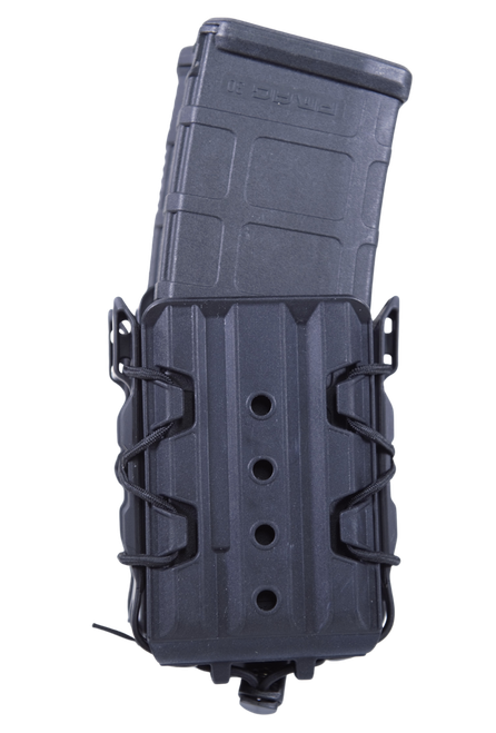 High Speed Gear 162R01BK X2R Taco V2 Mag Pouch Double, Black Polymer, Belt Clip/MOLLE U-Mount, Compatible w/ AR/AK Rifle Mags