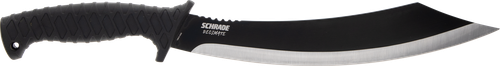 Schrade 1182527 Decimate Parang  11.75" Fixed Parang Plain Black Black Oxide 3Cr13 Steel Blade 6.75" Black Rubber Overmold Handle Includes Sheath