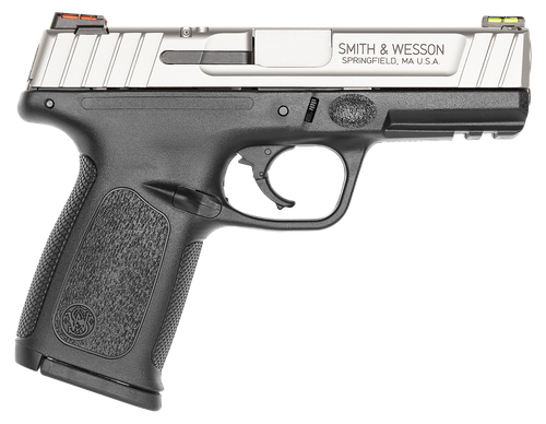 Smith & Wesson 11908 SD40 VE *CA Compliant Compact Frame 40 S&W 10+1 4" Stainless Steel Barrel, Satin Serrated Stainless Steel Slide, Matte Black Polymer Frame w/Picatinny Rail, Black Textured Grip