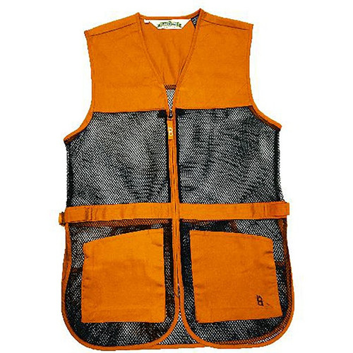 FULL MESH DUAL PAD SHOOTING VEST ORANGE XL