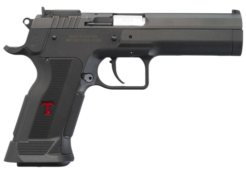 Tanfoglio IFG TFSTOCK3P40 Stock III  Full Size 40 S&W 13+1, 4.44" Black Polygonal Rifled Barrel, Black Serrated Slide, Black Polymer Frame w/Beavertail, Polymer Grip