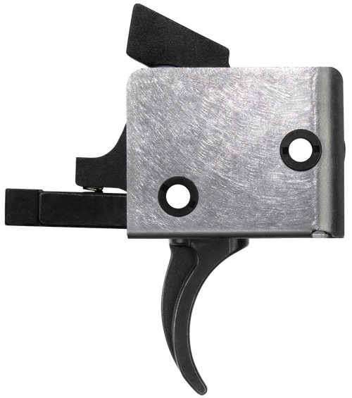 CMC Triggers 91501 Drop-In  Single-Stage Curved Trigger w/ 3-3.50 lbs Draw Weight & Black/Silver Finish