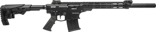 Derya Firearms DY1220US Namlu DY12 12 Gauge Semi-Auto 3" 5+1 20" Black Melotine Threaded Barrel, Black Anodized Aluminum Receiver w/Picatinny Rail, Black Adjustable Polymer Stock & Pistol Grip