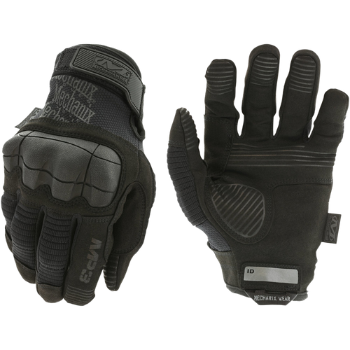 Mechanix Wear MP355012 M-Pact 3  Black Synthetic Leather 2XL Velcro Closure