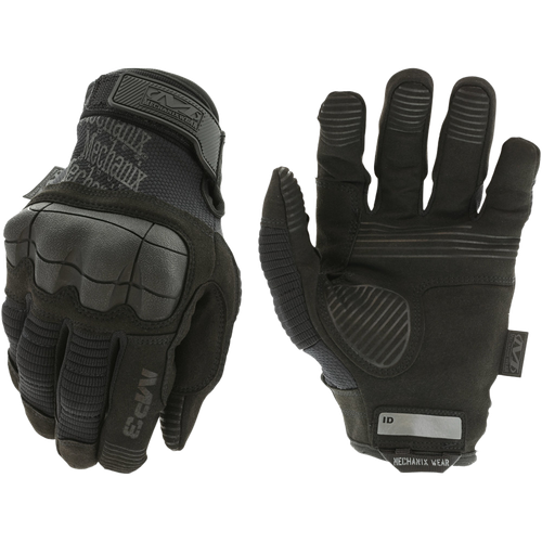 Mechanix Wear MP355012 M-Pact 3  Black Synthetic Leather 2XL Velcro Closure