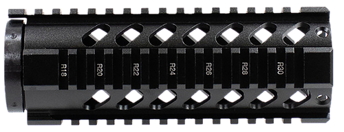 Aim Sports MT060 AR Handguard  7" Carbine & Free-Floating Style Made of Aluminum with Black Anodized Finish & Quad Rail