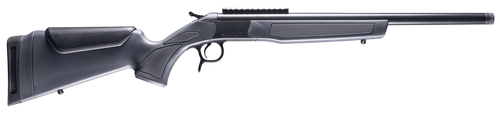 CVA CR4435 Scout  243 Win 1rd 20" Blued Threaded Barrel, Blued Picatinny Rail Receiver, Stealth Gray Fixed Synthetic Stock