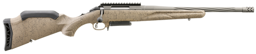 Ruger 46928 American II Ranch Full Size 6.5 Creedmoor 3+1 16.10" Cobalt Cerakote Spiral Threaded Barrel, Picatinny Rail Steel Receiver, Flat Dark Earth Splatter Adj Comb Synthetic Stock