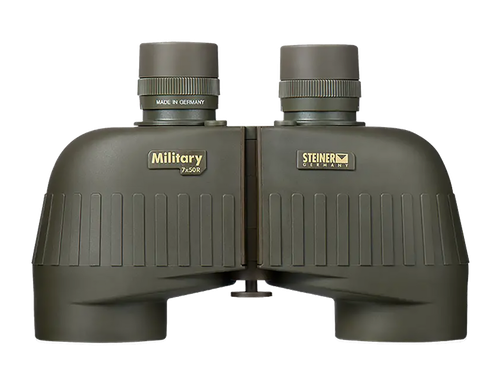 Steiner 2650 M750r Tactical 7x50mm Range Finding Reticle Floating Prism, Green Rubber Armor Makrolon