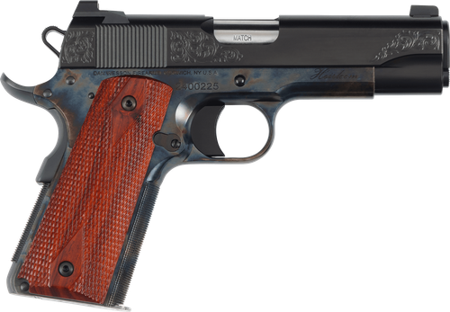 Dan Wesson 01779 Heirloom 2024 45 ACP 8+1 4.25" Stainless Steel Barrel, Blued Serrated Carbon Steel Slide, Black Steel Frame w/Beavertail, Cocobolo Grip