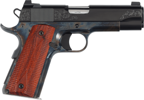 Dan Wesson 01779 Heirloom 2024 45 ACP 8+1 4.25" Stainless Steel Barrel, Blued Serrated Carbon Steel Slide, Black Steel Frame w/Beavertail, Cocobolo Grip