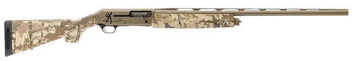 Browning 011438204 Silver Field 12 Gauge 3.5" 4+1 (2.75") 28", FDE Barrel/Rec, AURIC Camo Synthetic Stock With Textured Gripping Surface