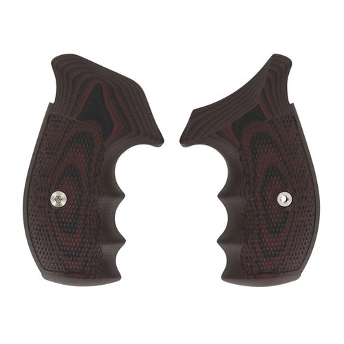S&W N-FRAME, TAC DIAMOND, ROUND BUTT, BLACK CHERRY