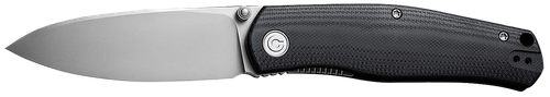 Civivi Knives C22007-1 Sokoke  EDC 3.35" Folding Drop Point Plain Bead Blasted 14C28N Steel Blade, Black G10 Handle