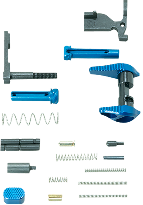 Timber Creek Outdoors ARLPKB Lower Parts Kit  Blue Anodized Aluminum for AR-15