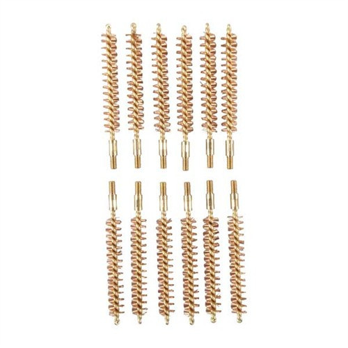 BRONZE RIFLE BORE BRUSH, 338 CALIBER, 8-32M, 12 PACK