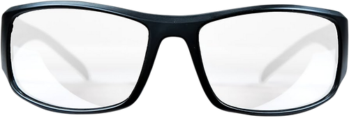 M&P Accessories 110168 Thunderbolt Shooting Glasses Full Size Clear Mirror Lens Black Frame