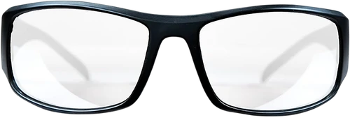 M&P Accessories 110168 Thunderbolt Shooting Glasses Full Size Clear Mirror Lens Black Frame