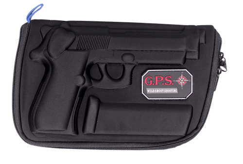 GPS Bags 909PC Custom Molded  w/ Lockable Zippers Internal Mag Holder & Black Finish for Beretta 92/96 & Taurus PT92