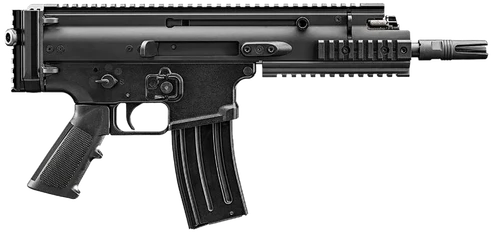 FN 38101240 SCAR 15P 5.56x45mm 30+1 7.50" Black Chrome Lined Steel Barrel, Black Anodized Aluminum Picatinny Rail Receiver, Black Polymer Grip, Ambidextrous