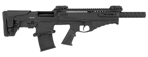 Escort HEBT12X180101 BTS  12 Gauge Semi-Auto 3" 5+1 18" Matte Black Nitride Steel Barrel, Picatinny Rail Aluminum/Polymer Receiver, Black Adjustable Synthetic Stock