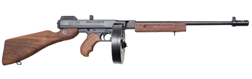 Thompson T1DH 1927A-1 Deluxe 45 ACP Caliber with 18" Barrel, 10+1 Capacity (Drum), Color Case Hardened Metal Finish, American Walnut Wood Stock Grip Right Hand