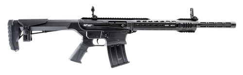 Gforce Arms GF251220 GF25  12 Gauge Semi-Auto 3" 5+1 20" Black Cerakote Spiral Threaded Barrel, Black Cerakote Picatinny Rail Aluminum Receiver, Black Adjustable Synthetic Stock  w/Black Rubber Grip