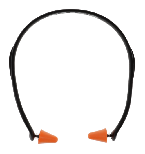 Walker's GWPPLGBND Pro-Tek Ear Plug Band Foam, 25 dB, Behind The Neck Orange/Black Adult