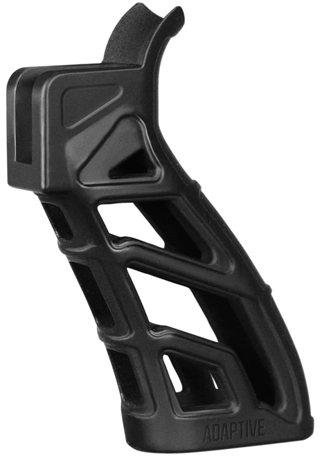 ADAPTIVE TACTICAL AT01900 Lightweight Tactical Grip (LTG)  Skeletonized Black Polymer, 25 Degree Grip Angle, Fits AR Platform