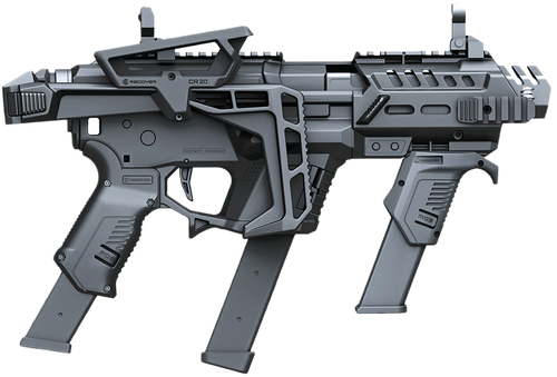 Recover Tactical PIXPMGFST01 P-IX+MG  PG9 SR20 Metal Front Guard Folding Stock Black