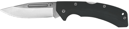 AccuSharp 711C Lockback  3" Folding Clip Point Plain Stainless Steel Blade/Black FRN Handle Includes Allen Wrench