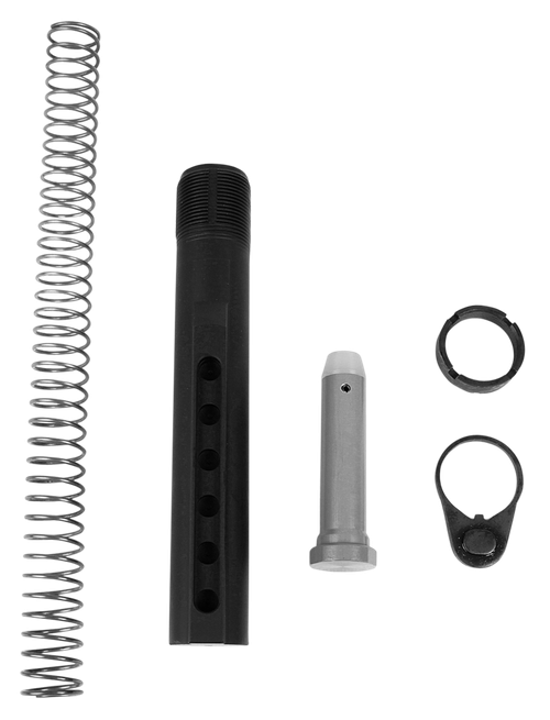 LBE Unlimited MILBUFKT Mil-Spec Buffer Tube Kit  6 Position AR-15 Black