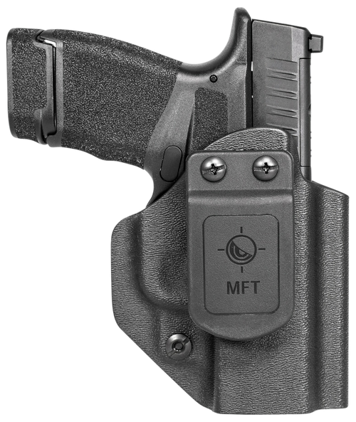 Mission First Tactical HSFHCAIWBABL Appendix Holster IWB/OWB Black Polymer Belt Clip Fits Springfield Hellcat Micro-Compact OSP 9 Ambidextrous