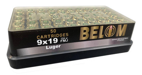 GO BELOM 9MM 124GR FMJ BRASS 1000/1 (100)
