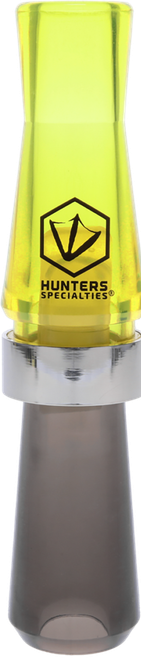 Hunters Specialties HS-WF-SRGC E-Z-E Plucker Short Reed Goose Call Black/Yellow Polycarbonate