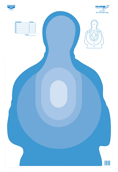 Birchwood Casey 37024 EZE-Scorer  Silhouette Paper Target 23" x 35" 100 Per Pkg