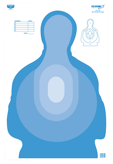 Birchwood Casey 37024 EZE-Scorer  Silhouette Paper Target 23" x 35" 100 Per Pkg