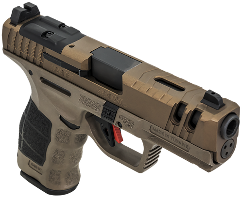 SAR USA SAR9CG3BR SAR9 C Gen3 Compact Frame 9mm Luger 15+1 4" Black Steel Barrel, Bronze Steel Optic Ready/Ported/Serrated Slide, Bronze Polymer Frame w/Picatinny Rail, Interchangeable Backstrap Grip