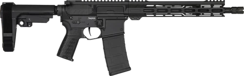 CMMG 55AC20AAB Banshee MK4 5.56x45mm 30+1 12.50" Black Nitride Medium Taper Threaded Barrel, EML 11" M-LOK Handguards, Black Armor Cerakote Aluminum Picatinny Rail Receiver, CMMG Zeroed Grips