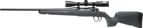 Savage Arms 32250 Axis 2 XP Combo Compact 243 Win 4+1 20" Matte Black Heavy Sporter Barrel & Drilled & Tapped Carbon Steel Receiver, Fixed Matte Gray Synthetic Stock, Left Hand, Boresighted 3-9x40mm