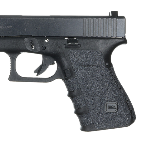 Talon Grips 110G Adhesive Grip  Compatible w/Glock 19/23/25/32/38 Gen4 w/No Backstrap, Black Textured Granulate