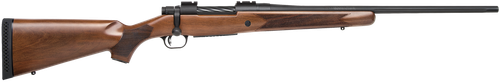 Mossberg 27876 Patriot  Full Size 25-06 Rem 5+1 22"Matte Blued Fluted Barrel, Drilled & Tapped Matte Blued Stainless Steel Receiver, Walnut Fixed Stock, Right Hand