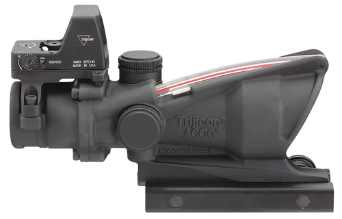 Trijicon 100550 ACOG Combo Matte Black 4x32mm Illuminated Red Crosshair .223 BDC Reticle