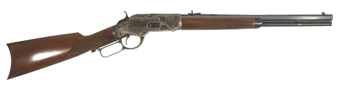 Cimarron CA2011G35 1873 Saddle Full Size 45 Colt (Long Colt) 10+1 18" Blued Octagon Barrel, Color Case Hardened Stainless Steel Receiver, Walnut Checkered Stock, Right Hand