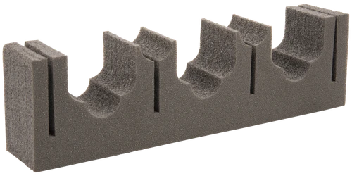 Allen 5658 Firearm & Fishing Rod Magnetic Holder Black Metal/Foam Holds 3 Rifle/Shotgun