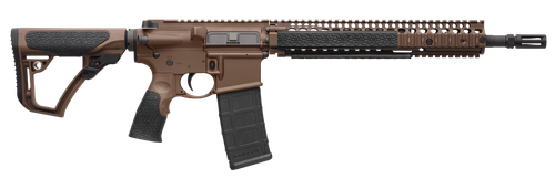 Daniel Defense 0208815126055 DDM4 M4A1 *CA Compliant 5.56x45mm NATO 14.50" 10+1 Mil-Spec Brown Cerakote 6 Position w/SoftTouch Overmolding Stock