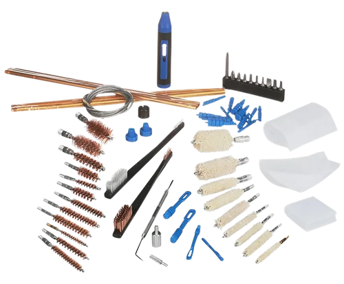 DAC 38296 Super Deluxe Universal Gun Cleaning Kit Multi-Caliber/62 Pieces Silver