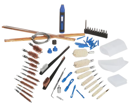 DAC 38296 Super Deluxe Universal Gun Cleaning Kit Multi-Caliber/62 Pieces Silver
